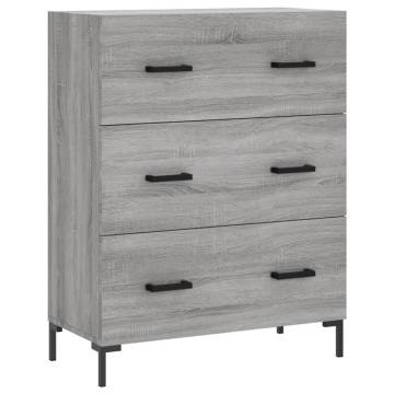 Highboard Grey Sonoma 69.5x34x180 cm | Stylish Storage Solution