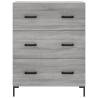 Highboard Grey Sonoma 69.5x34x180 cm | Stylish Storage Solution