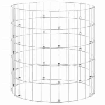 Circular Gabion Pole Galvanised Steel Ø50x50 cm | HipoMarket