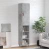 Highboard Concrete Grey 34.5x34x180 cm Engineered Wood Colour concrete grey Quantity in Package 1 Model 3 shelves 