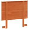 Stylish Wax Brown Solid Wood Pine Headboard - 90 cm