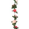 Artificial Flower Garlands 6 pcs Spring Rose 250 cm