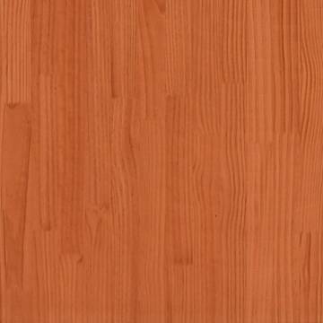 Bed Frame Wax Brown 140x200 cm - Solid Wood Pine | Hipo Market