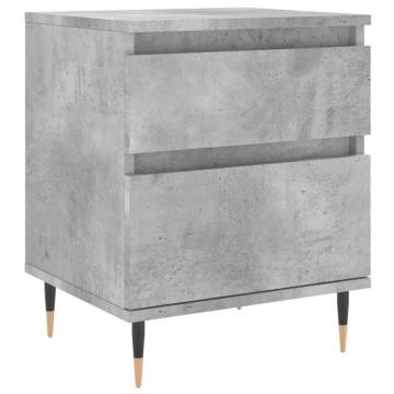 Concrete Grey Bedside Cabinet - Stylish & Durable Design