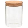 Storage Glass Jars with Cork Lid - Set of 6 | 650 ml