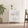 Stylish White Sideboard - Durable Engineered Wood (62x38x70 cm)