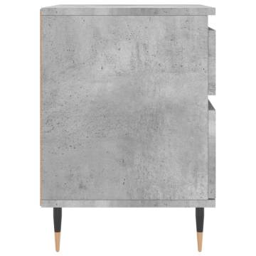 Concrete Grey Bedside Cabinet - Stylish & Durable Design