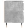 Concrete Grey Bedside Cabinet - Stylish & Durable Design