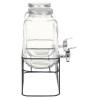 Vintage Glass Beverage Dispensers with Stand - 2pcs | HipoMarket