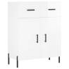 Highboard High Gloss White 69.5x34x180 cm - Stylish Storage