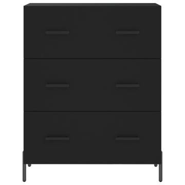 Stylish Highboard Black 69.5x34x180 cm - HipoMarket