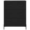 Stylish Highboard Black 69.5x34x180 cm - HipoMarket