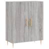 Stylish Highboard Grey Sonoma - Engineered Wood | Hipo Market