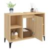 Sonoma Oak Sink Cabinet - Stylish & Functional Bathroom Storage