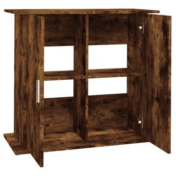 Aquarium Stand Smoked Oak - Durable & Stylish (81x36x73 cm)