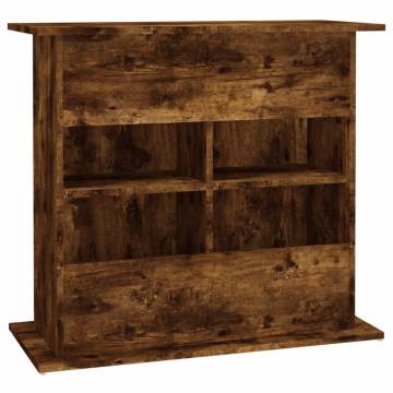 Aquarium Stand Smoked Oak - Durable & Stylish (81x36x73 cm)