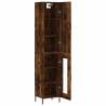 Stylish Highboard Smoked Oak - 34.5x34x180 cm | HipoMarket