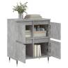 Stylish Concrete Grey Sideboard - Durable Engineered Wood