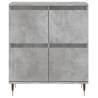 Stylish Concrete Grey Sideboard - Durable Engineered Wood