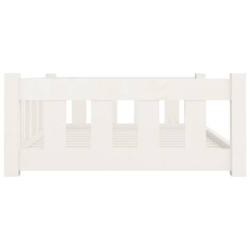 Dog Bed White 95.5x65.5 cm - Solid Wood Pine | HiPo Market