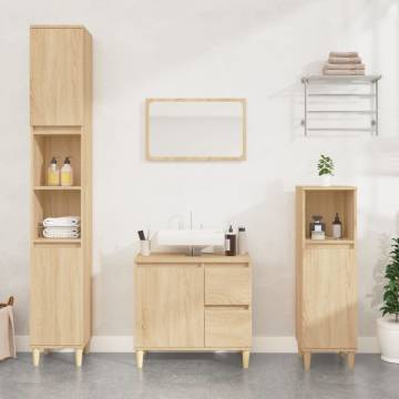 Bathroom Cabinet Sonoma Oak - Stylish & Functional Storage