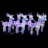 Christmas Reindeers 6 pcs Multicolour 240 LEDs Acrylic Colour multicolour Quantity in Package 6 Number of LEDs 1 