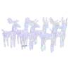 Colorful Christmas Reindeers - 6 Pcs with 240 LEDs