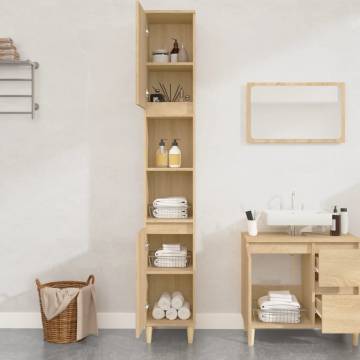 Bathroom Cabinet Sonoma Oak - Stylish & Functional Storage