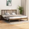 Bed Frame Honey Brown Solid Wood Pine 200x200 cm Colour honey brown Size 200 x 200 cm 