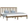 Solid Wood Pine Bed Frame - Honey Brown 200x200 cm