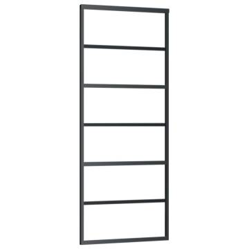 Sliding Door ESG Glass & Aluminium 76x205 cm Black | Hipomarket