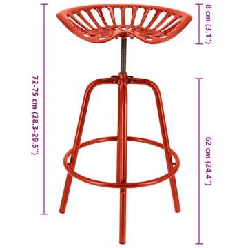 Esschert Design Red Bar Tractor Chair | Stylish & Durable