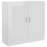 High Gloss White Book Cabinet - Stylish Storage Solution