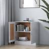 High Gloss White Book Cabinet - Stylish Storage Solution