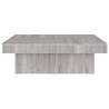 Elegant Grey Sonoma Coffee Table - 90x90 cm Engineered Wood