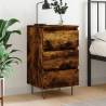 Bedside Cabinet Smoked Oak 40x35x69 cm Engineered Wood Colour smoked oak Quantity in Package 1 