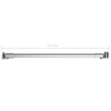 Stainless Steel Support Arm for Bath Enclosure - 47.5 cm