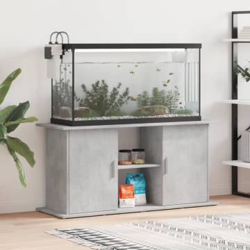 Aquarium Stand Concrete Grey 121x41 cm - Durable & Stylish