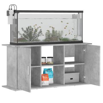 Aquarium Stand Concrete Grey 121x41 cm - Durable & Stylish