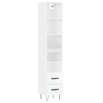 Highboard High Gloss White - Stylish Storage Solution | HipoMarket