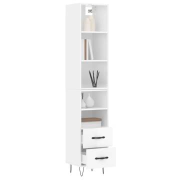 Highboard High Gloss White - Stylish Storage Solution | HipoMarket