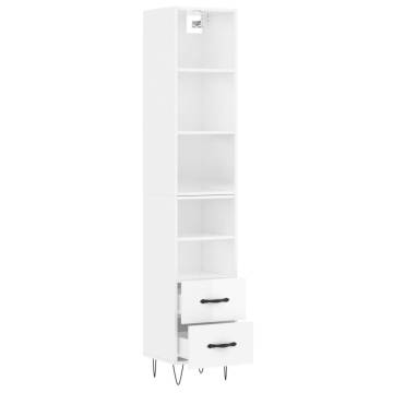 Highboard High Gloss White - Stylish Storage Solution | HipoMarket