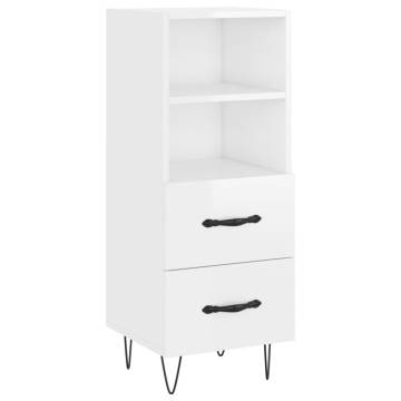 Highboard High Gloss White - Stylish Storage Solution | HipoMarket