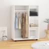 High Gloss White Wardrobe - 80x40x110 cm | Hipomarket