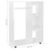 High Gloss White Wardrobe - 80x40x110 cm | Hipomarket