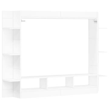 Stylish White TV Cabinet - 152x22x113 cm | Hipomarket UK