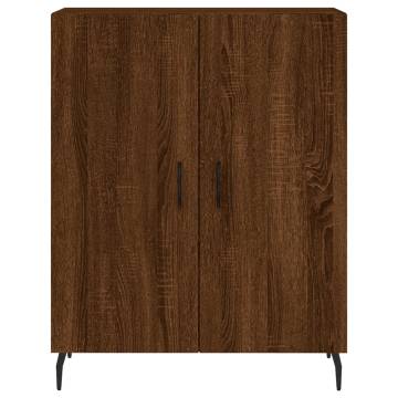 Stylish Highboard Brown Oak - 69.5x34x180 cm | Hipo Market