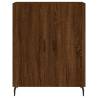 Stylish Highboard Brown Oak - 69.5x34x180 cm | Hipo Market