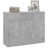 Stylish Concrete Grey Sideboard - 88x30x70 cm | Hipomarket