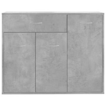 Stylish Concrete Grey Sideboard - 88x30x70 cm | Hipomarket